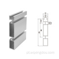 23130 perfil de alumínio 6063 suporte de oxidação de prata